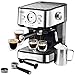 28 Ounce Pour Over Coffee Dripper | Cold Hand Drip Pourover Brewer and Maker Carafe with Cups and Saucers | Reusable Permanent Stainless Steel Paperless Cone Filter | BPA-Free Durable