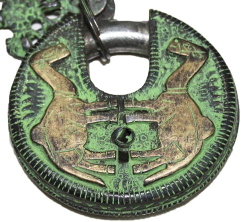 Camel Engraved Brass Round Shaped Door Padlock Security Locks with 2 Keys Fully Functional Door Locks