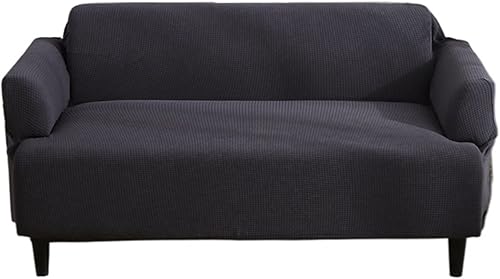 Funda elástica para sofá, funda de sofá gruesa a cuadros de maíz, paquete completo, funda de sofá antideslizante con reposabrazos (color  D, tamaño