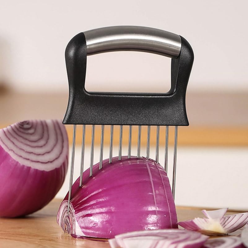 Soporte para Cortar Cebolla Multi Funcional en Acero Inoxidable miniatura 5