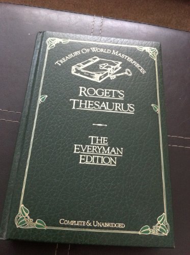 ROGET'S THESAURUS: THE EVERYMAN EDITION B000S8R0I4 Book Cover