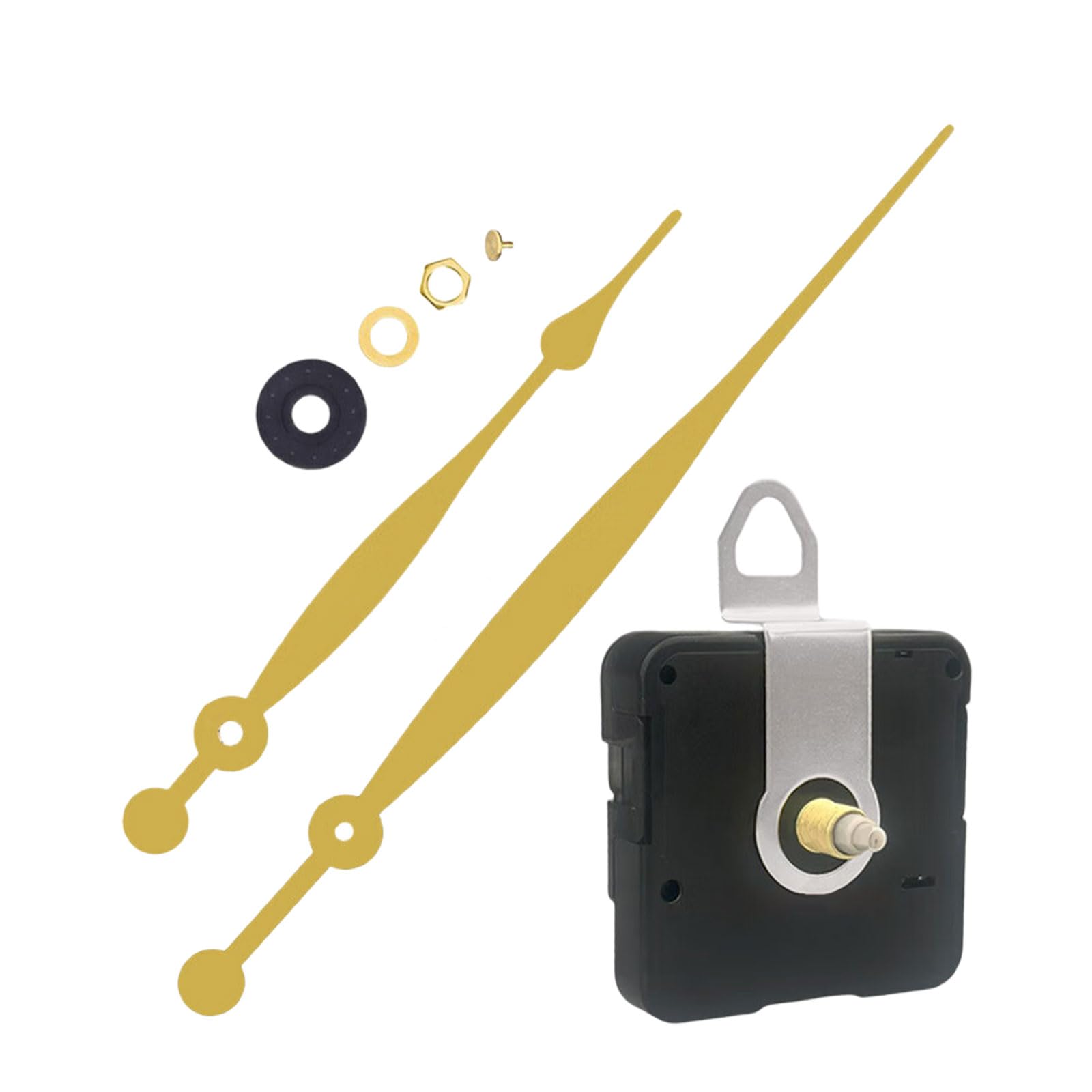 Woedpez Quiet Clock Motor Kits with Metal Hands for Wall Repair and Mechanism Replacement Quartzs Movements
