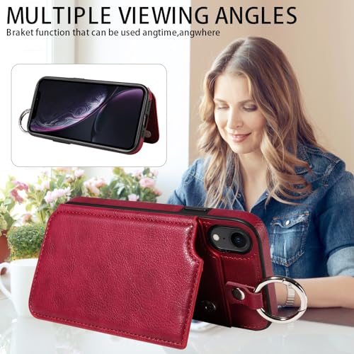 Étui pour iPhone XR couleur lie-de-vin parfait pour vos sorties
