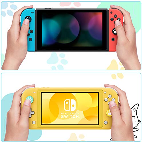 Sumind 28 Pieces Replacement Cute Cat Claw Design Thumb Grip Caps Thumb Grips Analog Stick Cover Joystick Cap Soft Silicone Cover Compatible With Nintendo Switch, Switch Lite And Joy-Con Controller #TOP2