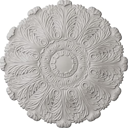 Image of Ekena Millwork CM31DUUWF Durham Ceiling Medallion, Ultra Pure White, 31 inchOD x 1 1 /2 inchP