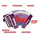 MUSICUBE Kids Accordion Instrument Toys 10 Keys Button Small Accordion for Boys & Girls Educational Musical Instrument Toys Christmas Gift Choice (PURPLE)