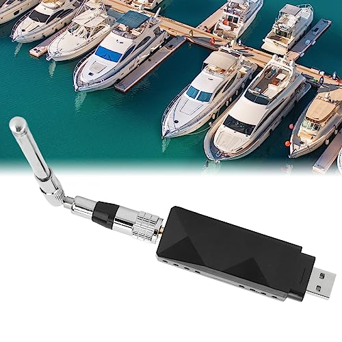 Récepteur AIS USB compact et léger en ABS avec antenne pliable en acier inoxydable