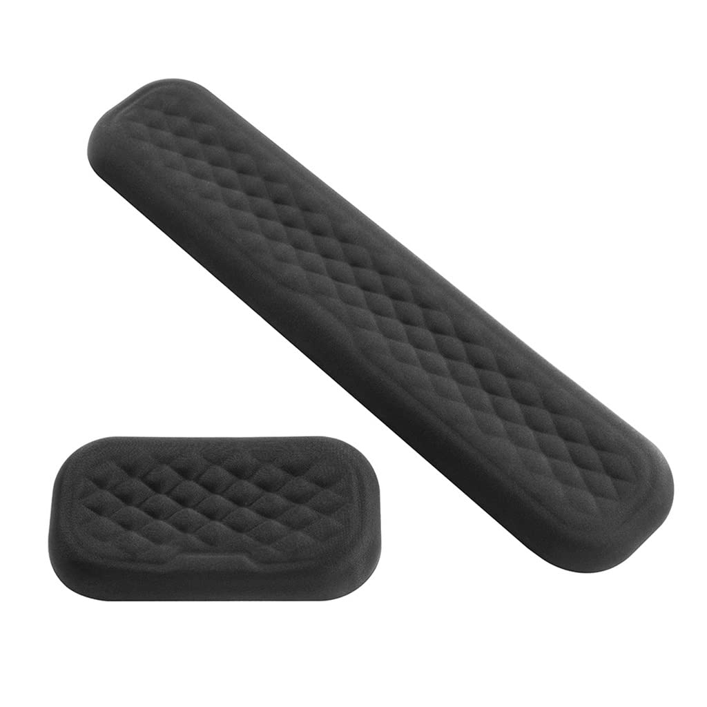 and Keyboard Wrist Rest Pad Padded Memory Foam Hand Support for Computer Laptop Office