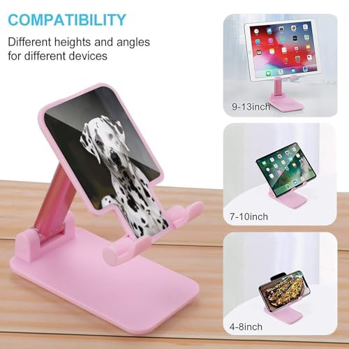 Support de téléphone pliable dalmatien réglable pour bureau compatible iPhone Android