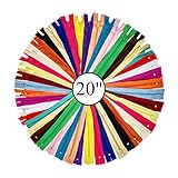 Photo Gallery kgs chiusura lampo in nylon | 20 colori assortiti | cerniere di alta qualità per lavori di cucito | 20 cerniere/confezione da 20 pollici Photo Gallery kgs chiusura lampo in nylon | 20 colori assortiti | cerniere di alta qualità per lavori di cucito | 20 cerniere/confezione da 20 pollici