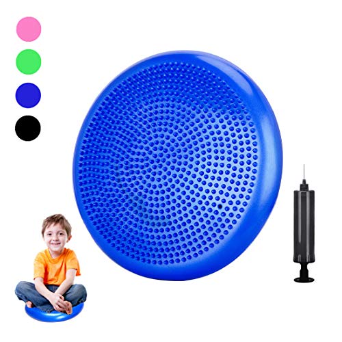 Freesty Wobble Cushion, Wiggle Seat with Pump, Air Stability Disc Core Trainer