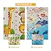 WV WONDER VIEW Baby Playmat Crawling Mat Folding Mat, Doble Side Portable Colorful and Waterproof Playmat for Kids Baby and Toddler, Thick Extra Large Playmat