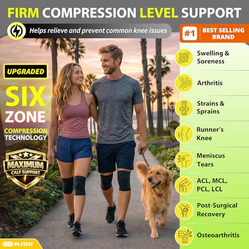 Knee Brace for Meniscus Tear 2 Pack, Knee Compression Sleeve for Men and Women, Knee Support for Arthritis, Swelling, Inflammation, ACL, Pain Relief, Running, Workout, Sports and Recovery Gray L