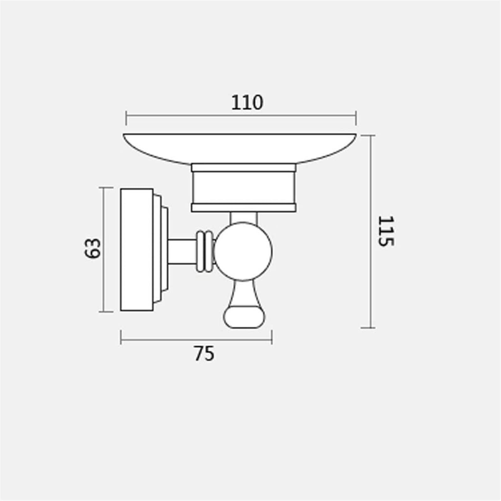 Jabonera, jabonera de cerámica, acero inoxidable para baño y ducha, desagüe
