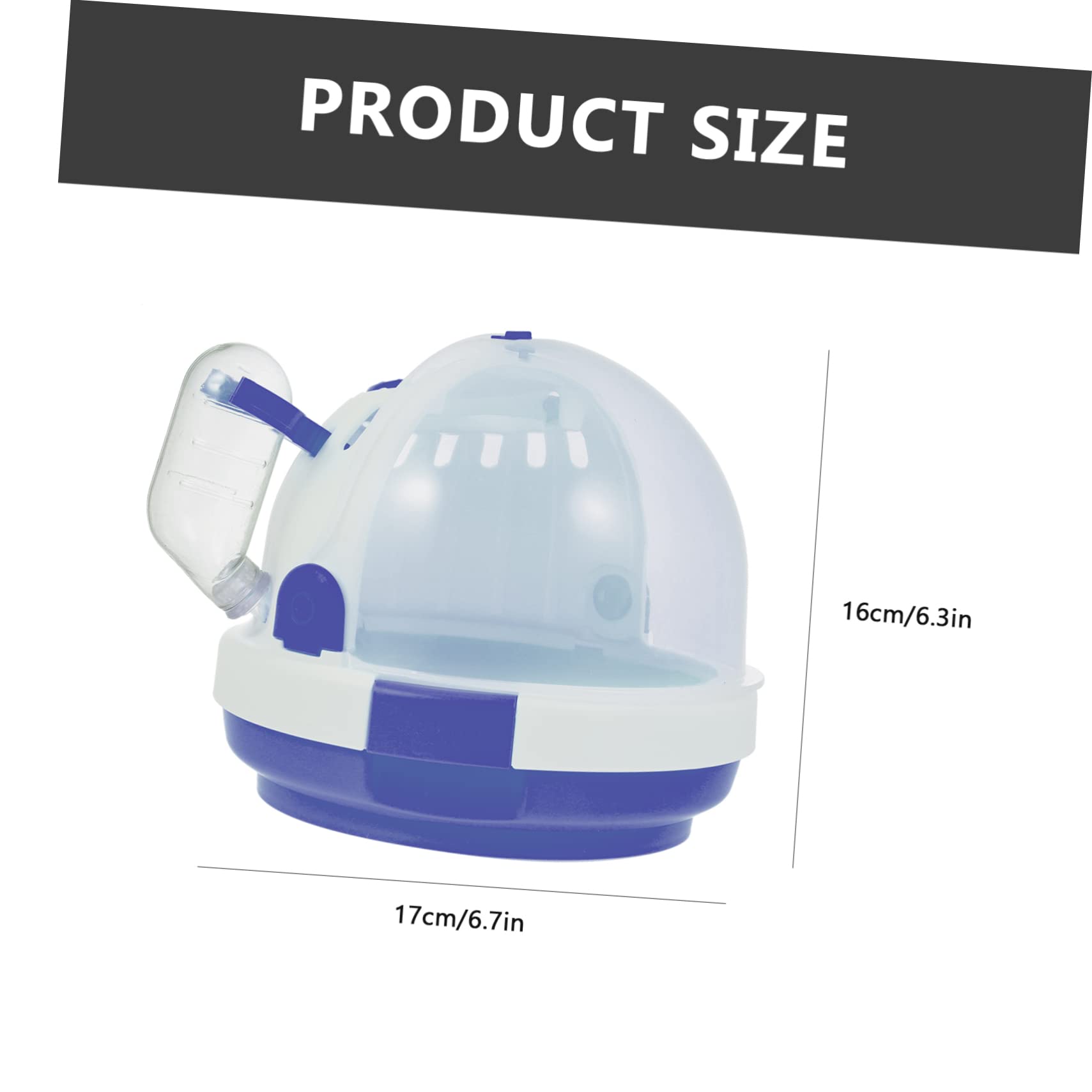 Happyyami Hamster House Portable Hamster Cage for Carrying Out Travel Camping Breathable Mesh Gerbils Chinchillas Squirrels Hedgehogs