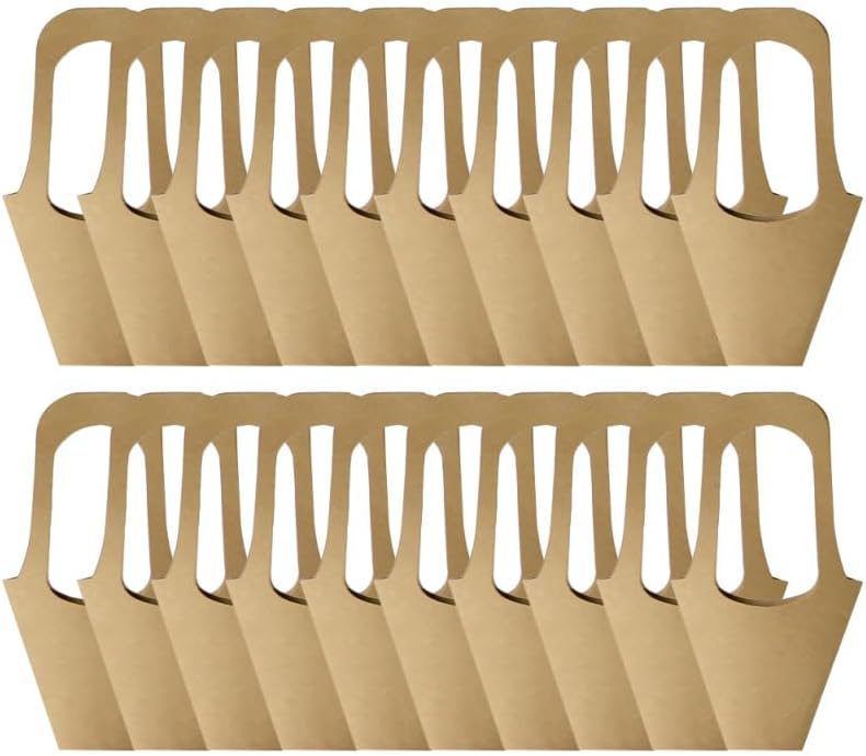 ULTECHNOVO 20 unids ramo bolsas arreglo floral bolsa bolsas de papel bolsas de flores de mano bolsas de papel de embalaje floral bolsas de embalaje