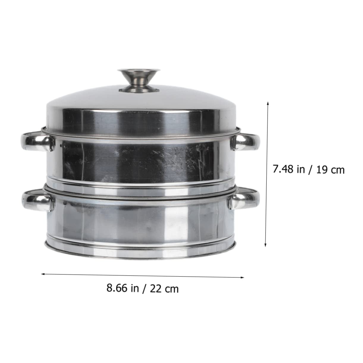 Vaporera De Acero Inoxidable Tapa Vaporera Multifuncional Para Verduras Dumplings y Buns Para Cocinas De Restaurantes y Hogares