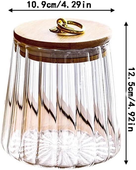 SONGCHAO Sugar Jar Coffee Bean Storage Jar, Moisture-Proof, Glass Tea, Sealed Tea Canister