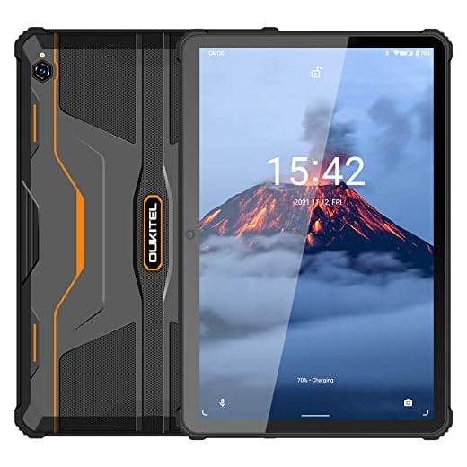 Tablet 10.1 Pulgadas FHD+, OUKITEL RT1 Batería 10000mAh Rugged Tablet, 128GB Ampliable 4GB RAM 64GB ROM Octa-Core Tablet PC, 16MP + 16MP Cámara Android 11 Tablet Resistente, Impermeable IP68, BT 5.0