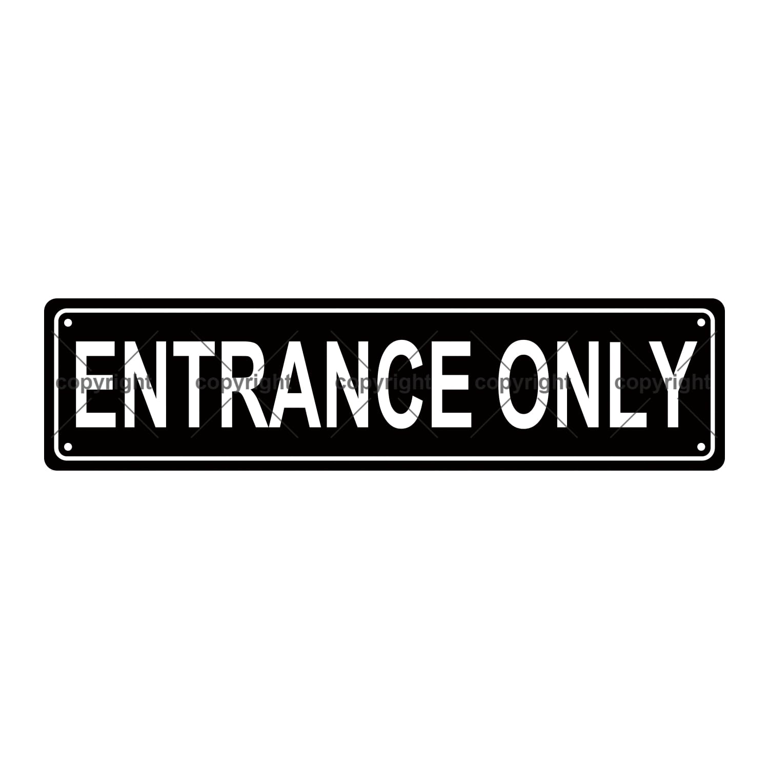 Entrance Only Attention Metal Tin Street Sign Bar Cafe Garage Cave Home Room Wall Bathroom Farmhouse Garden Porch Patio Decor,4x16 Inch