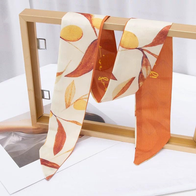 Fashion Bag Handbag Handle Ribbon Scarf Polka Dot Printing Neckerchief Scarf Women's Fashion Scarves, Great gift for mother, girlfriend, daughter3