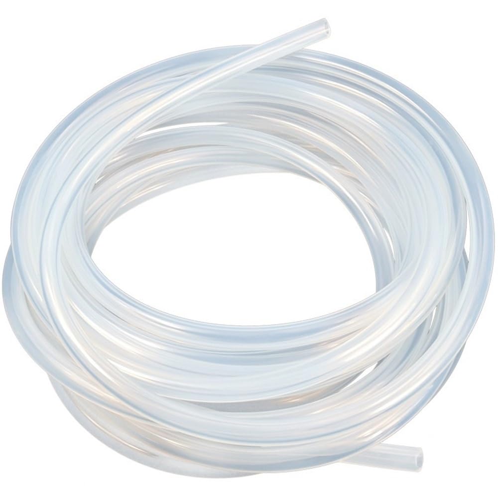 Gohapy One Color Flexible Hollow Tube 1 Piece Clear Quick Connect Silicone Pipe Tubing, Transparent Aquarium Air Line Tube(1M*0.5Mm*1Mm)