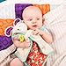B. toys – Baby Bunny Security Blanket with Soft Plush Fabric – Sensory Comfort Lovey with Crinkle Spot for Newborns & Infants – Baby Toys & First Blanket for Soothing Comfort – 0 Months+