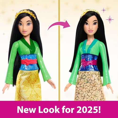 image for Mattel Disney Princess Mulan Doll in Sparkling Fashion with Removable 