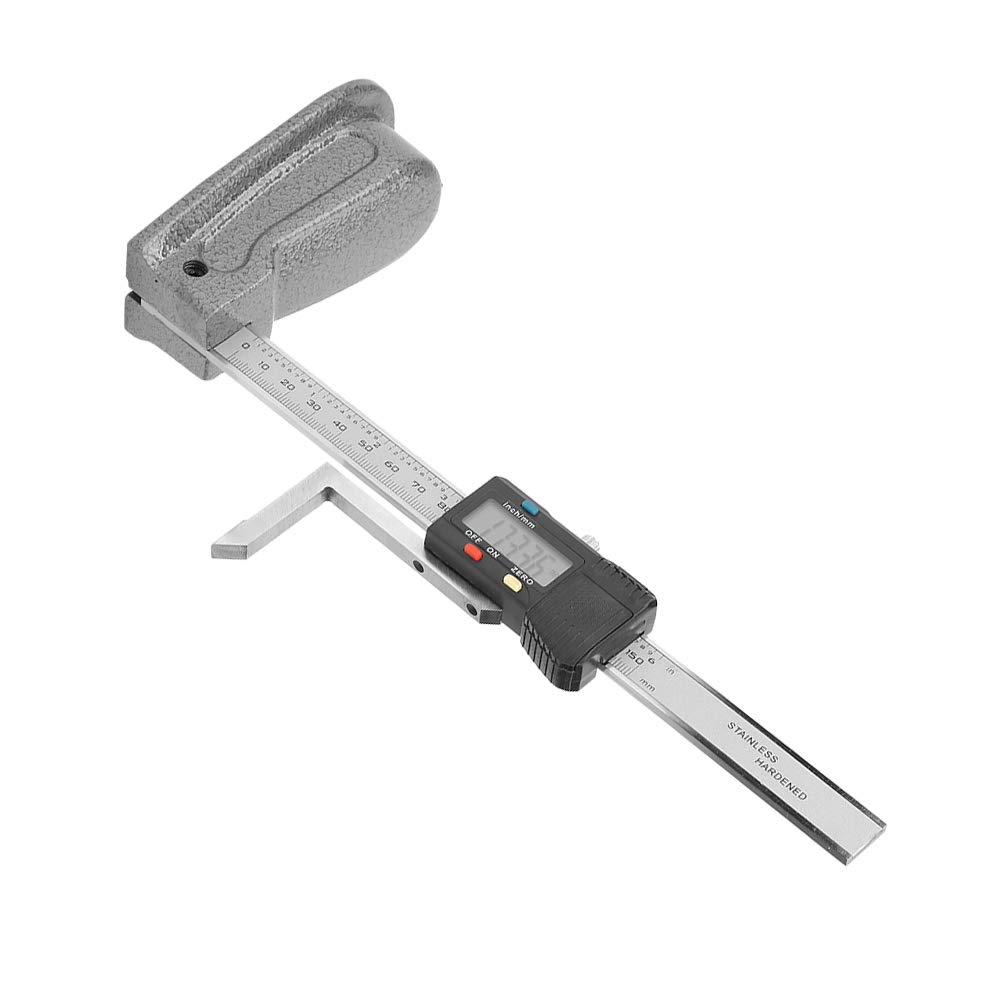 Jauge de hauteur numérique, jauge de profondeur d'ouverture de hauteur de précision numérique 0-150 mm avec base en acier inoxydable