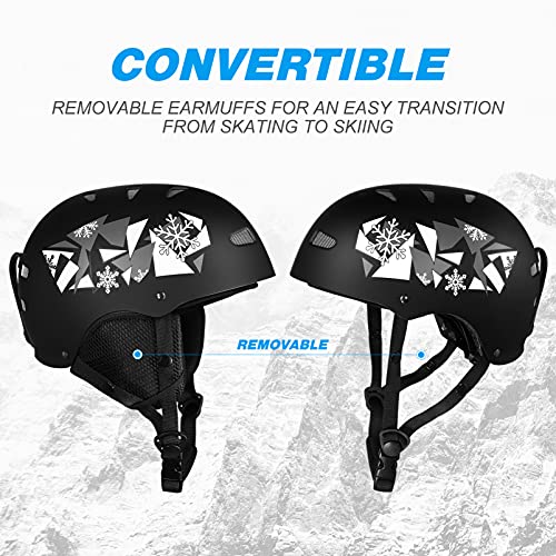 image for CLISPEED Snowboard Helmet Snow Ski Helmet with 12 Vents for Adults Out