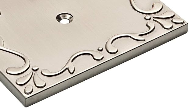 Franklin Brass W35071-SN-C Classic Lace Single Duplex Wall Plate/Switch Plate/Cover, Satin Nickel