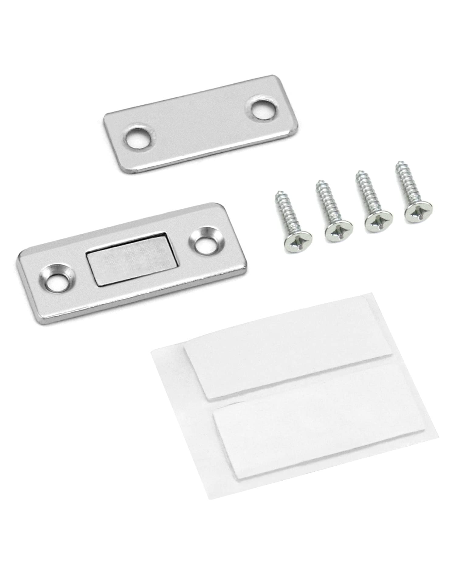 QWORK 8 Aimants Ultra Minces pour Portes et Tiroirs - Installation Facile