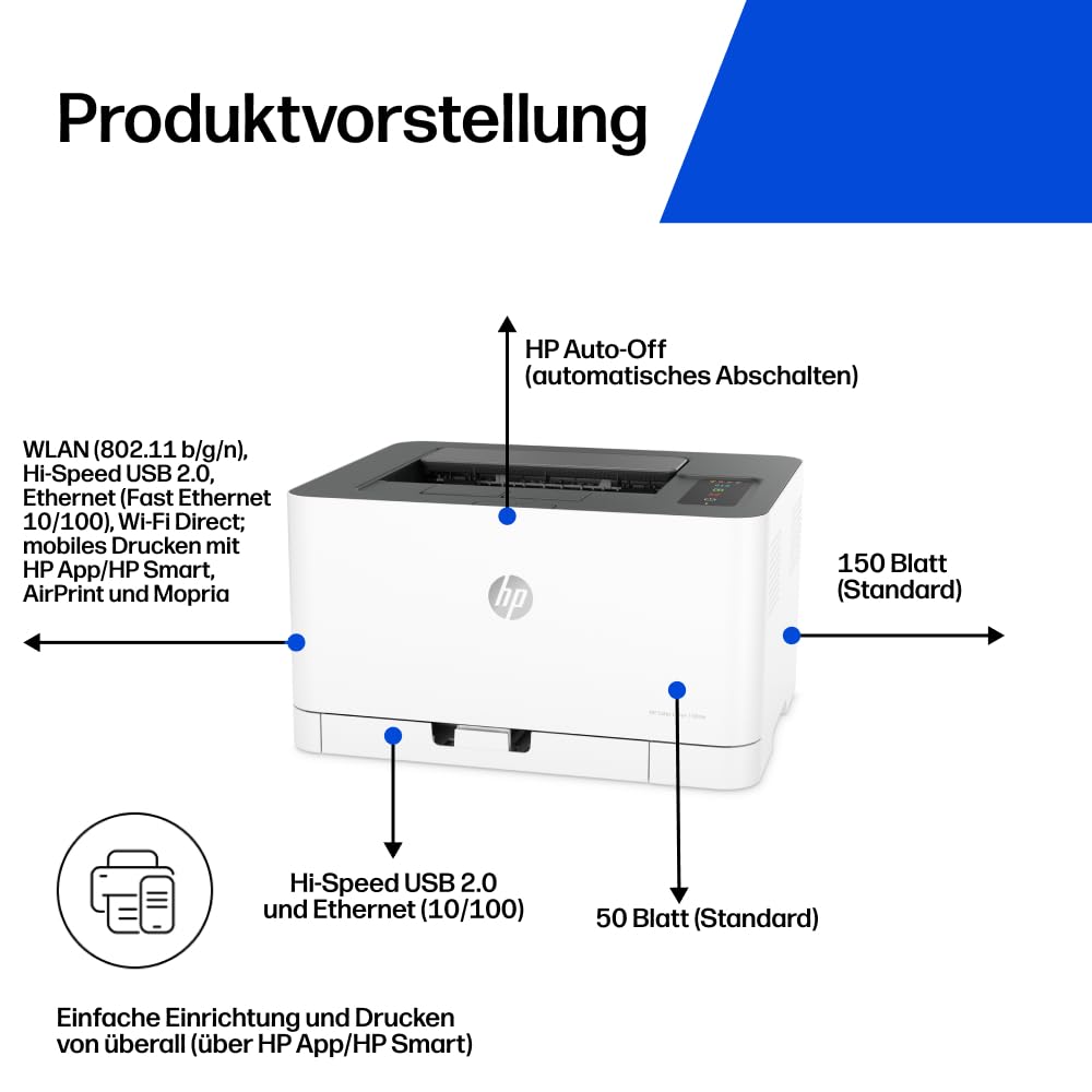 Hp Color Laser 150nw Farb-Laserdrucker (Drucker – Bild 3