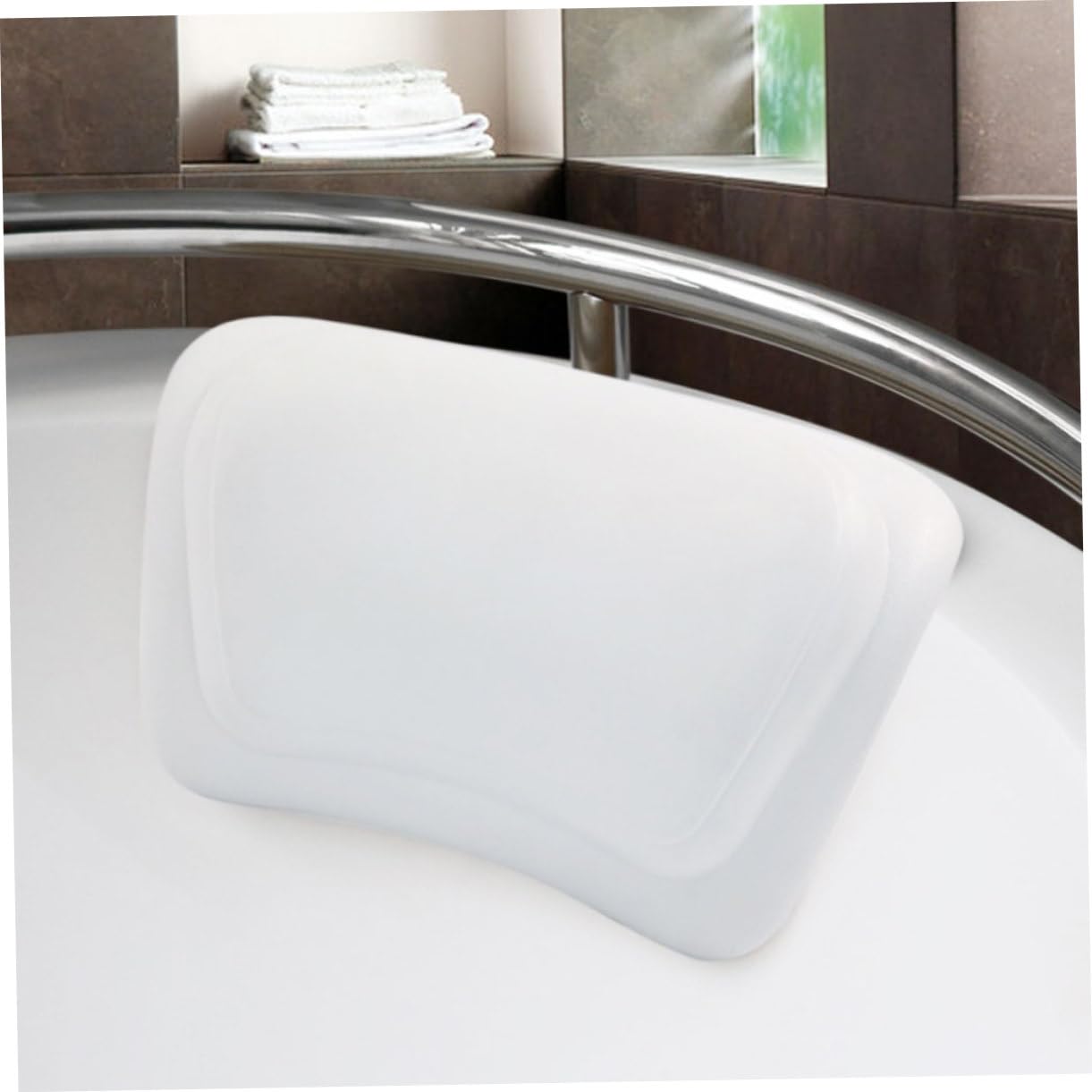 Cuscino per Bagno in PU con Ventose Ultra Resistenti Morbido e Adatto Tutte Dimensioni Vasche e Spa per Adulti e e