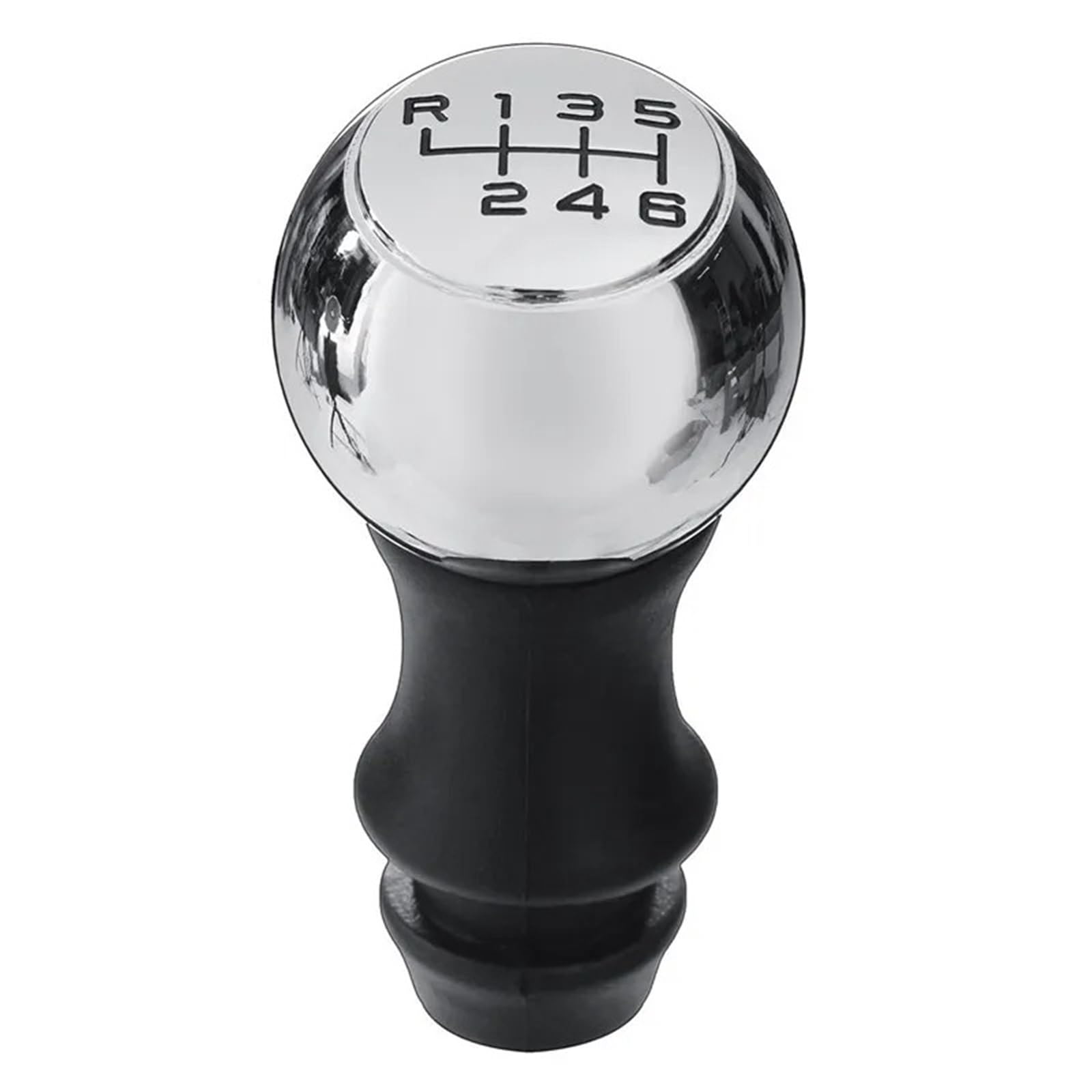 Xexjhqq 6-Speed Chromed Gear Stick Knob For Citroen For Sega For C4l For C2 For C5 For C3 5 6 Speed Gear Shift Knob(6-Speed Chromed)