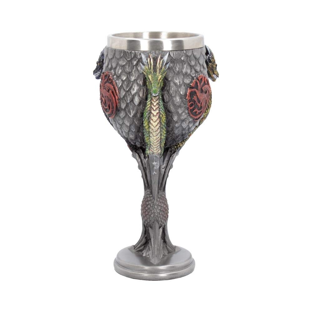 Nemesis Now Casa Targaryen Cáliz Juego de Tronos Cáliz 23cm Gris