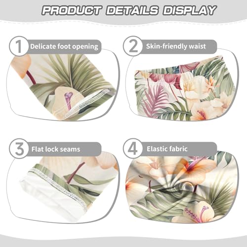 Girls' Leggings Flowers Florals Kids Yoga Tights Pants 1 Pack 208578233