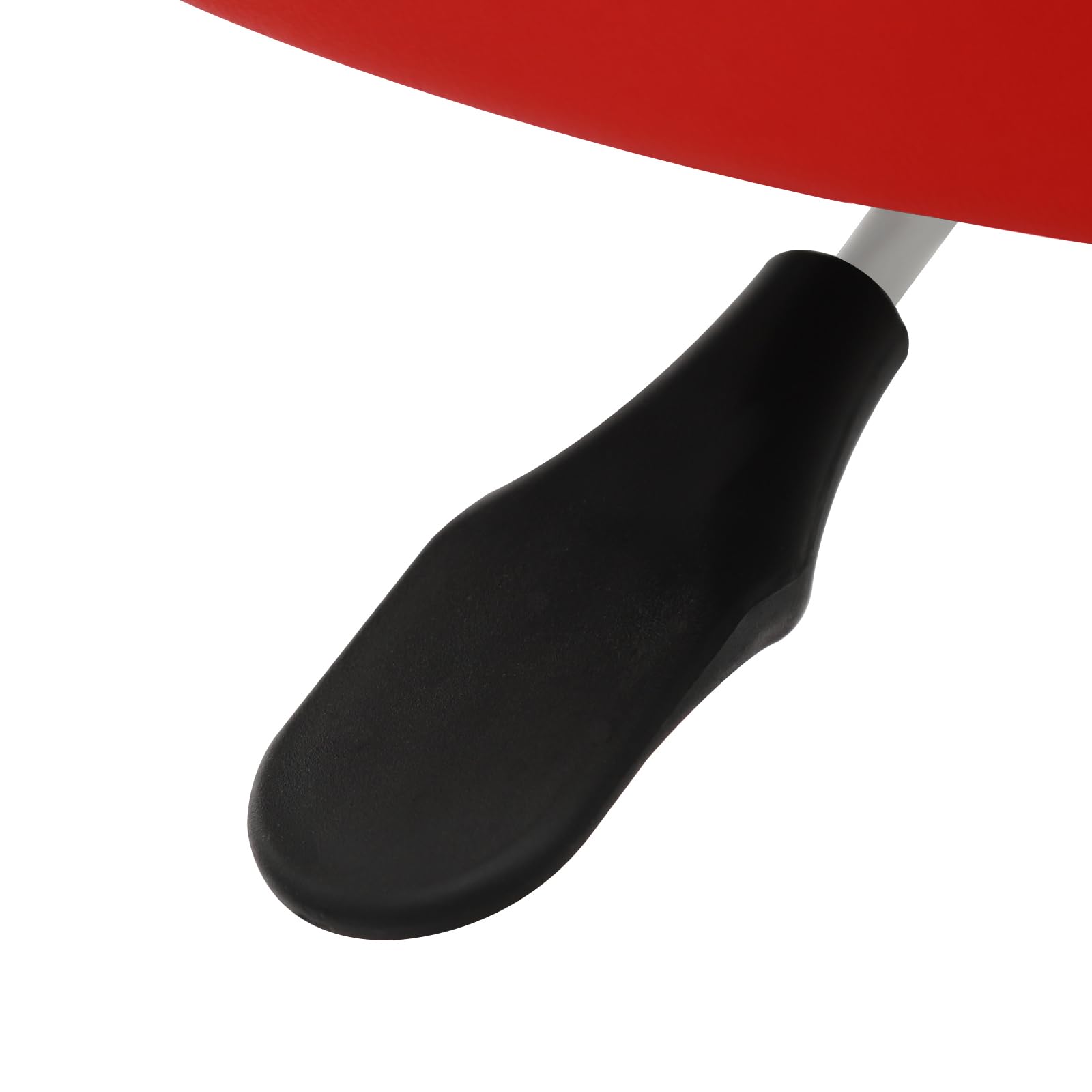 Sgabello da officina, sedia a rotelle da officina, capacità di carico 150 kg, sgabello da officina con 4 ruote universali, 45-61 cm, altezza regolabile, sgabello pneumatico (rosso)