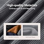 VeraCosy Men's Moccasin Slippers Comfy Soft Durable Slip-on Indoor Memory Foam House Shoes - Image 3