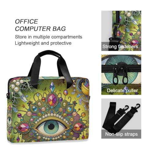 Funda portátil para laptop 15.6 pulg con asa y correa miniatura 6