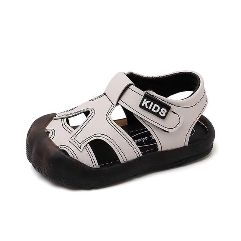 Zonkacen Little Boys Non Slip Breathable Soft Lightweight Outdoor Sandals for Summer River Beach Walk School Travel Water Sport Holiday Beige 4 Infant