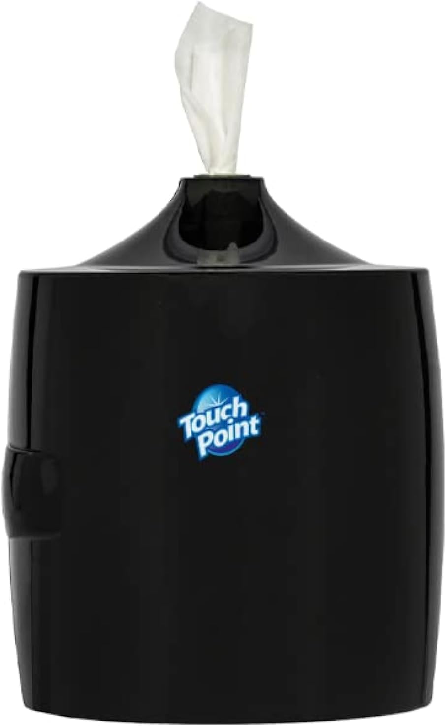 Touch Point Wall Mount Dispenser for Disposable Wipes - Large Roll, Heavy-Duty Plastic, Water Resistant, Strong Closure, Pop-Up, White