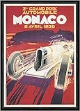  Biller Antik Grand Prix Monaco 1930 Falcucci Racing Principauté Reproduction d\'art Faks_Publicité 064