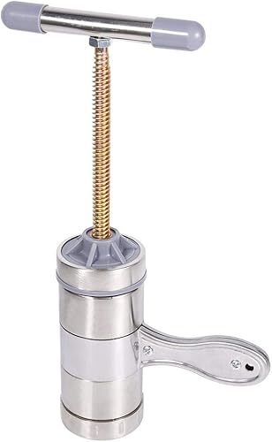 Miniatura 9 de Máquina para fabricar fideos, máquina para hacer pasta, exprimidor de fideos, máquina de hacer presión, portátil, de acero inoxidable para