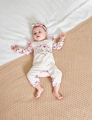 Rcpatern Newborn Baby Girl Clothes Letter Print Romper Jumpsuits 4Pcs Clothing Set Cute Infant Outfit Newborn #TOP2