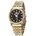 Produktbild XLORDX Herren Armbanduhr Business Casual Analog Quarz Gold mit Edelstahl Schwarz