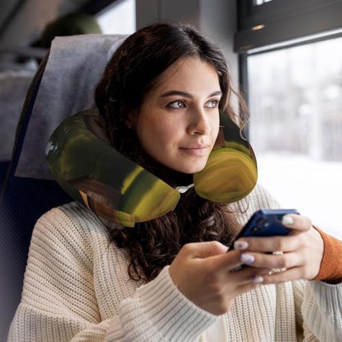 Almohada de viaje de espuma viscoelástica ajustable miniatura 6