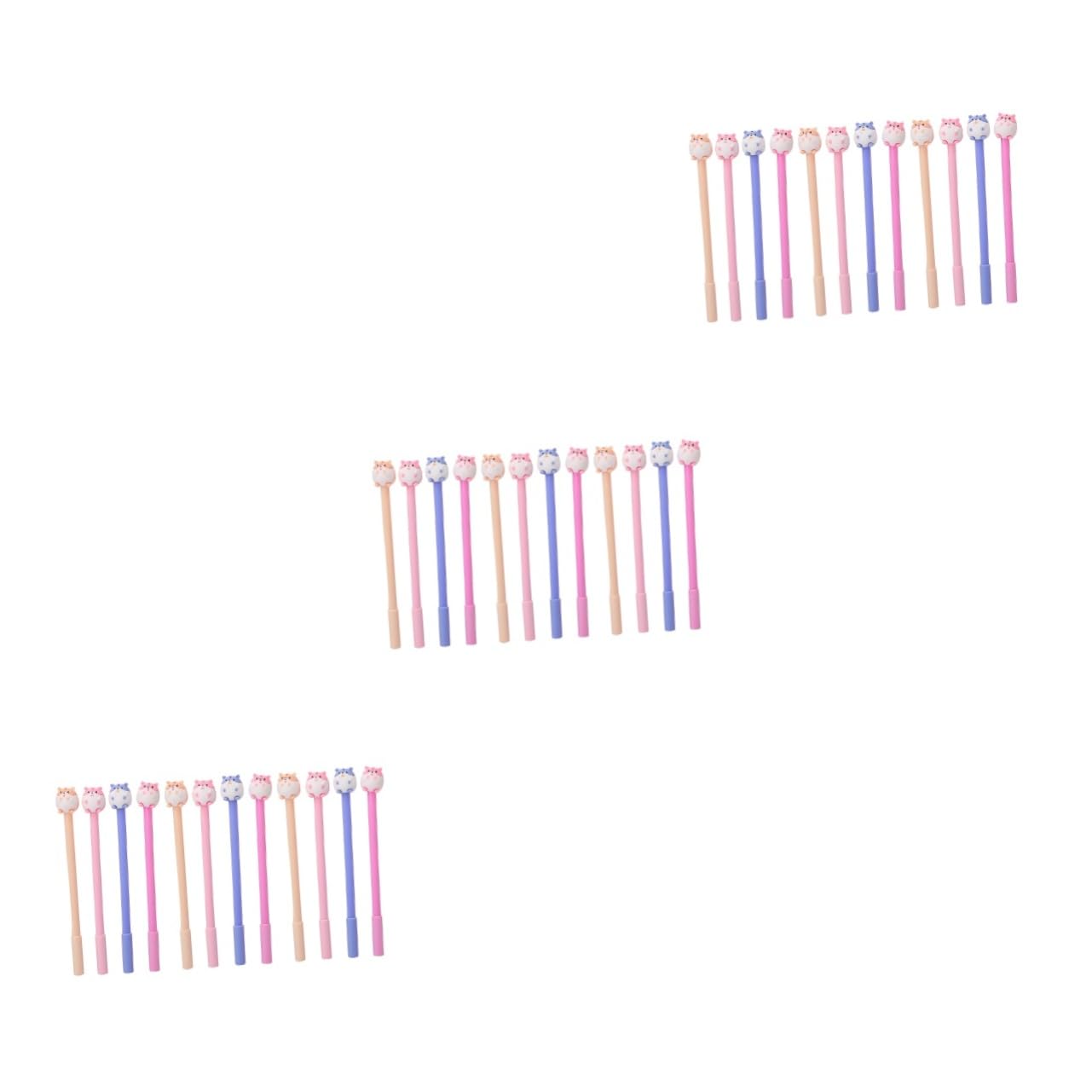 Operitacx 36pezzi Pz Di Penne Neutre Creativi Per Scuola e Ufficio Penne Sfera Con Design Di Criceto Casual Comode Da Utilizzare Per Insegnanti e Studenti