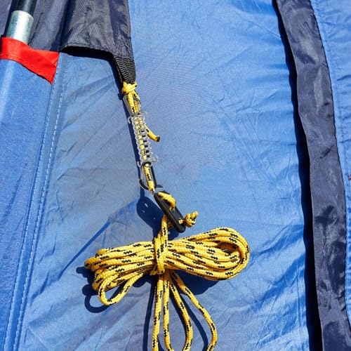 Hebilla de resorte Homoyoyo de acero inoxidable para cuerda de tienda camping de 4 piezas 5