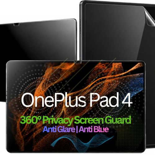 Image of Pxin 360 Pro Privacy Screen guard compatible with OnePlus Pad 4 | Anti Glare | Anti UV | Anti Blue | Anti Reflection | Privacy Filter | Unbreakable Build
